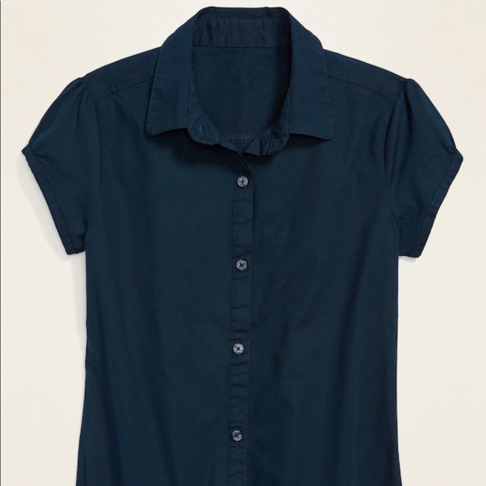 Uniform Blouse Navy Blue Size 8